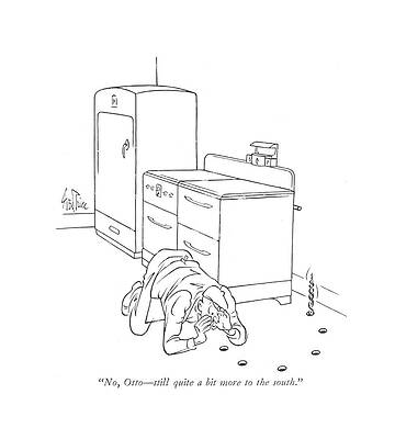 Construction Drawing - No, Otto - Still Quite A Bit More To The South by George Price