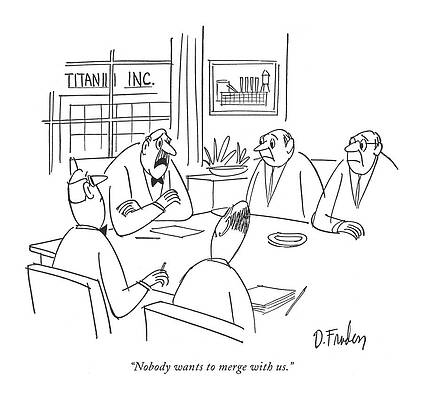 Board Meeting at Titanic Inc. Drawing