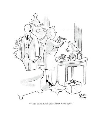 Lover Drawing - Now Don't Bawl Your Damn Head Off! by Chon Day