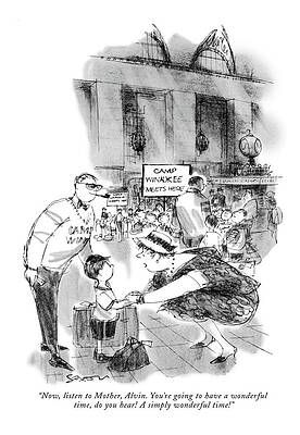 Child at Camp Winakiki Departure Wall Art