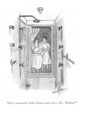 6 Wall Art featuring the drawing Now You Mustn't Holler Before You're Hurt by Helen E. Hokinson