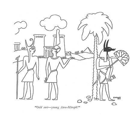 Temple Drawing - Odd Sort - Young Aten-hitoph! by Gardner Rea