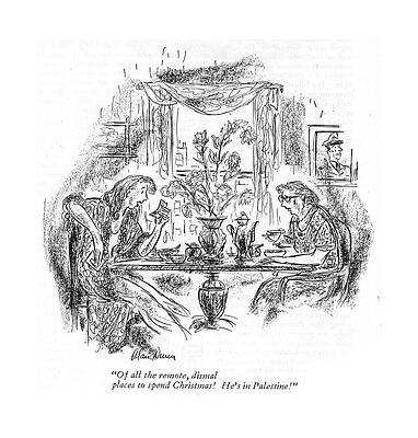 Combat Drawing - Of All The Remote by Alan Dunn