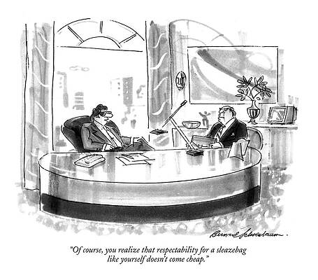 Office Conversation Cartoon Wall Art