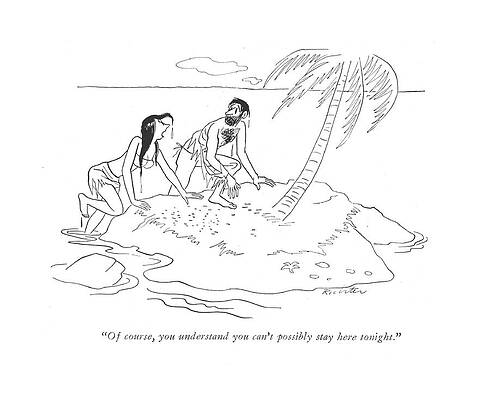 Swim Wall Art featuring the drawing Of Course, You Understand You Can't Possibly Stay by Mischa Richter