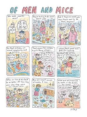 Memory Wall Art featuring the drawing Of Men And Mice by Roz Chast