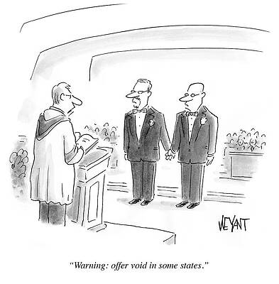 Celebration Drawing - Offer Void In Some States by Christopher Weyant