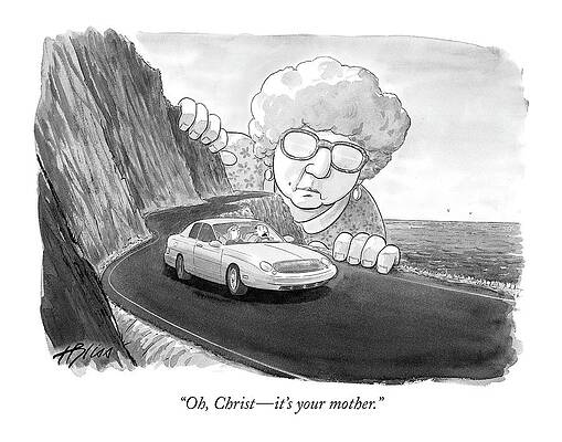 Giant Mother on Coastal Road Wall Art