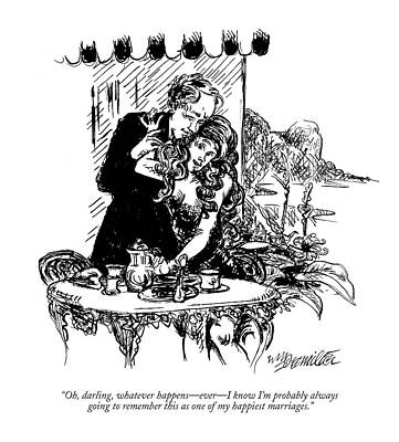 Setting Drawing - Oh, Darling, Whatever Happens - Ever - I Know I'm by William Hamilton