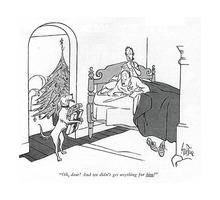 Friend Drawing - And We Didn't Get Anything For Him by George Price