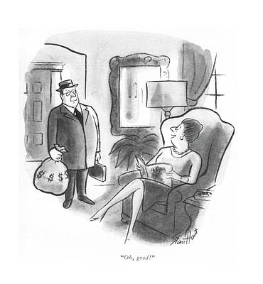 Corporate Drawing - Oh, Good! by Stan Hunt