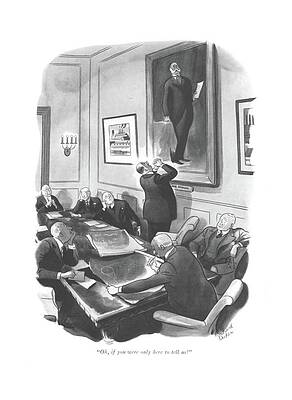 Boardroom Strategy Discussion Drawing