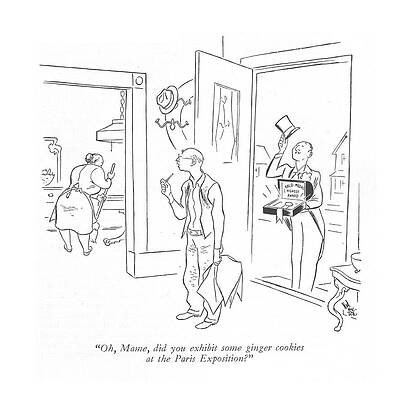 Paris Drawing - Some Ginger Cookies by Ned Hilton