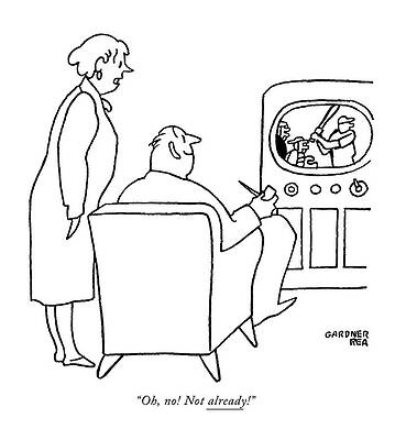 Watching Drawing - Oh, No! Not Already! by Gardner Rea