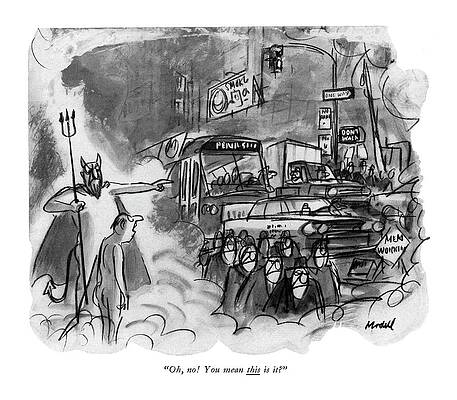 Hellish Traffic Jam Drawing