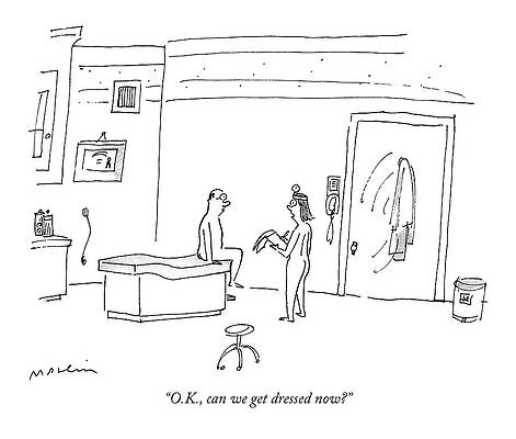 Naked Drawing - O.k., Can We Get Dressed Now? by Michael Maslin