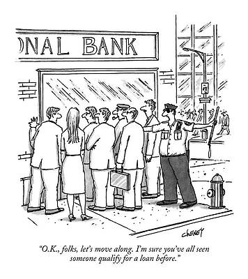 Crowd Drawing - O.k., Folks, Let's Move Along. I'm Sure You've by Tom Cheney