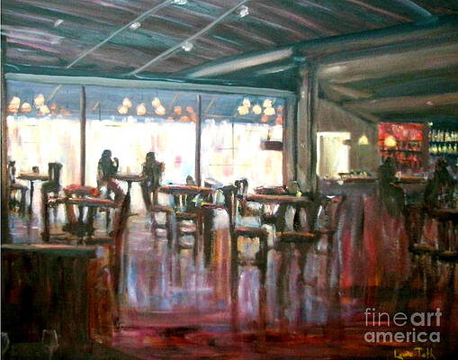 Cocktail Wall Art featuring the painting Old Friends by Laura Toth