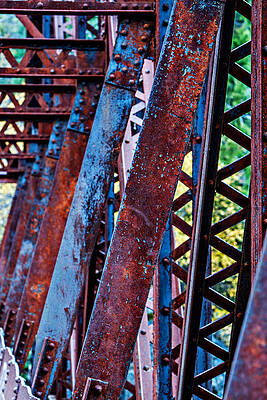 Rusty Bridge Structure Wall Art