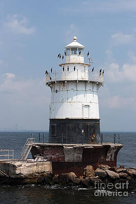 Wall Art featuring the photograph Old Orchard Shoal Light I by Clarence Holmes
