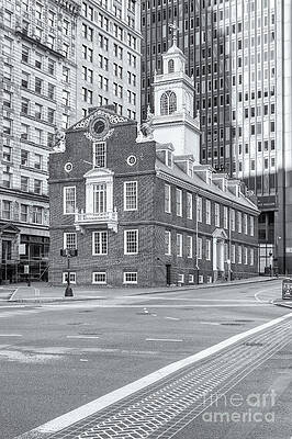 Massachusetts Wall Art featuring the photograph Old State House VI by Clarence Holmes