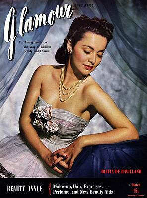 Nineteenth Century Wall Art featuring the photograph Olivia De Havilland On The Cover Of Glamour by Scotty Welbourne