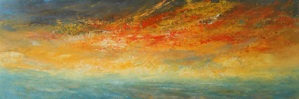 Sky Painting - On Fire by Jane See