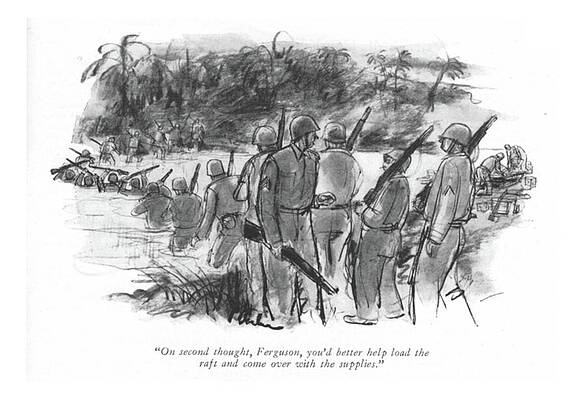 Combat Drawing - On Second Thought by Perry Barlow