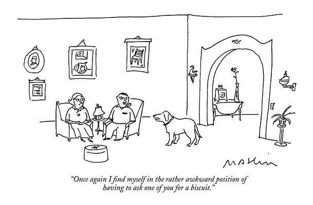 Humorous Living Room Scene Wall Art