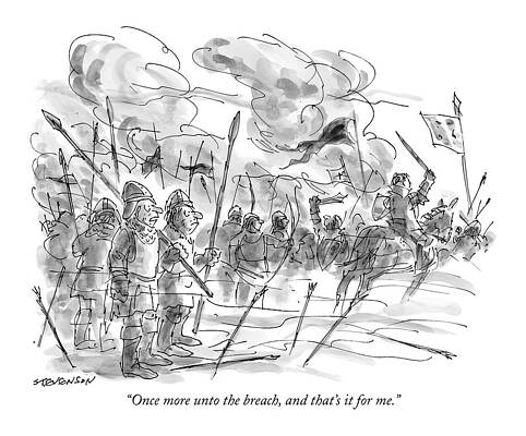 Medieval Battle Cartoon Wall Art