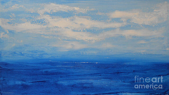 Wave Painting - One Fine Day 2 by Jane See