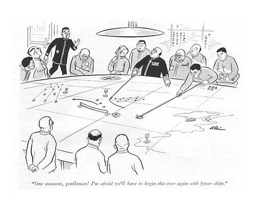 Combat Drawing - One Moment, Gentlemen! I'm Afraid We'll by  Alain