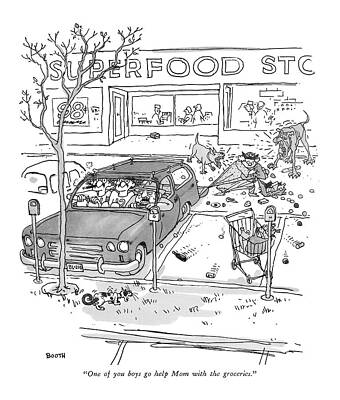 Grocery Errands Chaos Wall Art