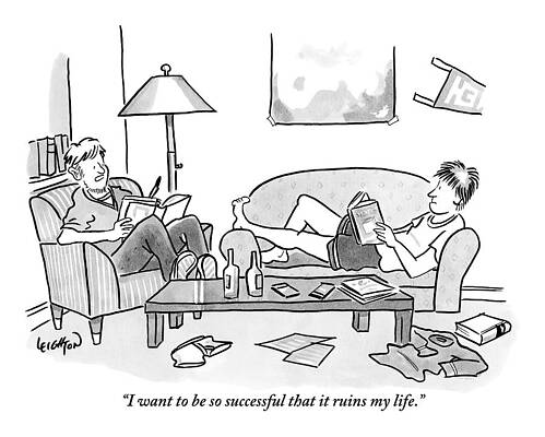 Teen Wall Art featuring the drawing One Teenaged Or College-aged Boy Speaks by Robert Leighton