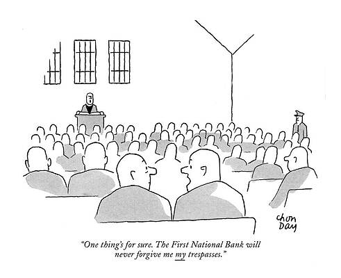 Prayer Drawing - Forgive Me My Trespasses by Chon Day