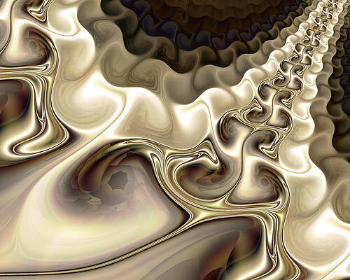 Modern Wall Art featuring the digital art Opalescence by Vic Eberly