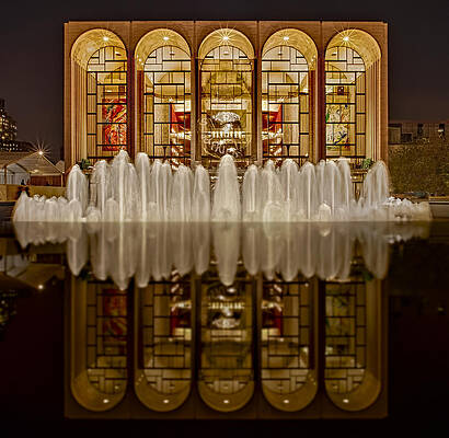 Nyc Wall Art featuring the photograph Opera House Reflections by Susan Candelario