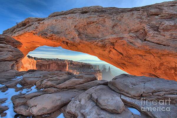 Wall Art featuring the photograph Orange And Morning Blues by Adam Jewell