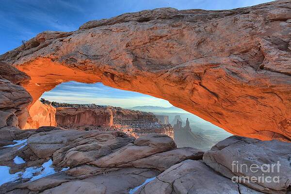 Wall Art featuring the photograph Orange Arch Glow by Adam Jewell
