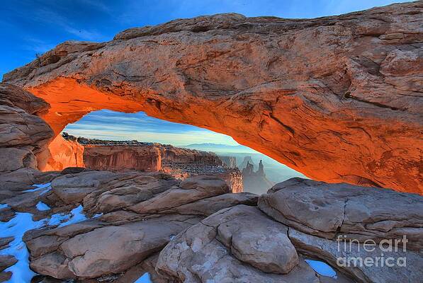 Wall Art featuring the photograph Orange Arch Highlights by Adam Jewell