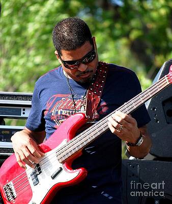 Music Wall Art featuring the photograph Oteil Burbridge by Angela J Murray