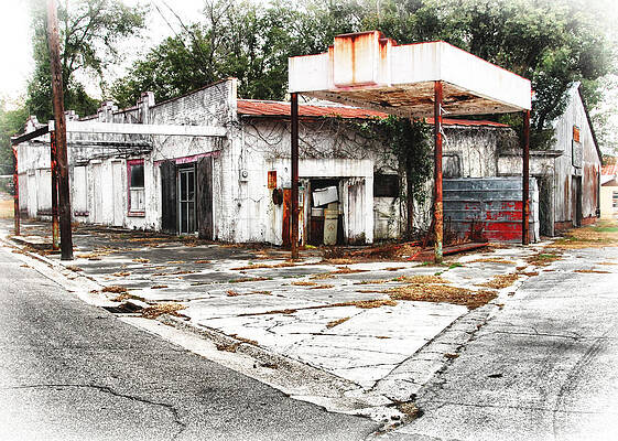 Forsake Wall Art featuring the photograph Out Of Gas by Ghostwinds Photography