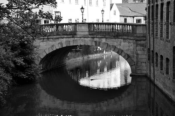 Photograph - Oval Bridge Over The River Foss York by Scott Lyons