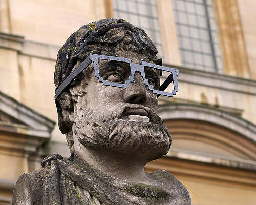 Wall Art featuring the photograph Oxford Geek by Rona Black