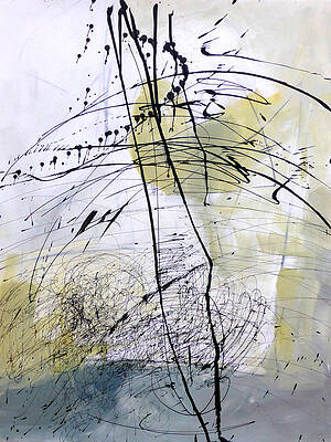 Energetic Lines and Swirls Wall Art