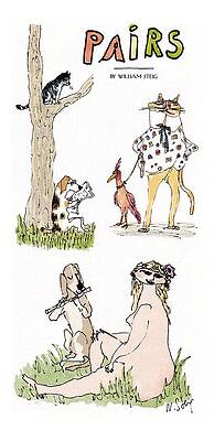 Nude Drawing - 'pairs' by William Steig
