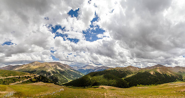 Sky Wall Art featuring the photograph Panorama Atop Independence Pass by Jeff Stoddart