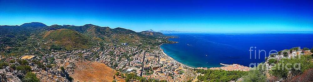 Sky Wall Art featuring the photograph Panorama Of Cefalu by Stefano Senise