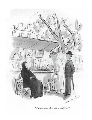 Europe Drawing - Are You A Grisette? by Helen E Hokinson