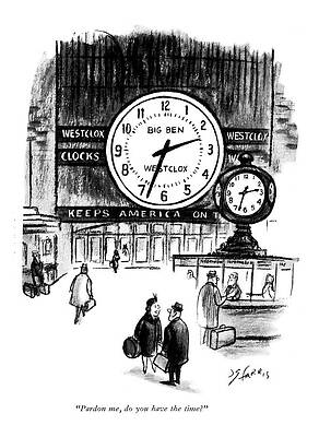 Pardon Me, Do You Have the Time? Drawing